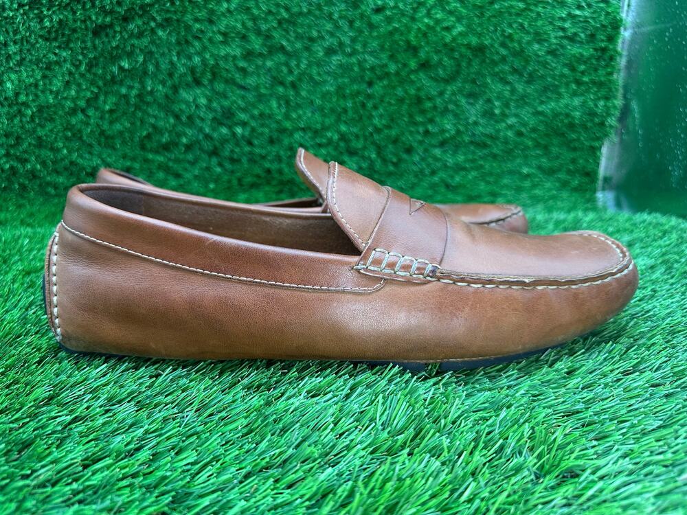 Cole Haan Howland C04534 Driving Penny Loafer Men's 10.5M Brown Leather Preppy
